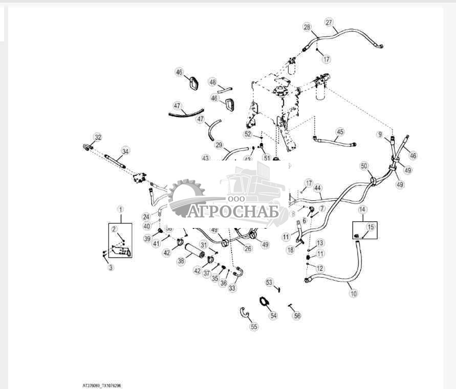 Гидропроводы и фитинги (прямой привод) 